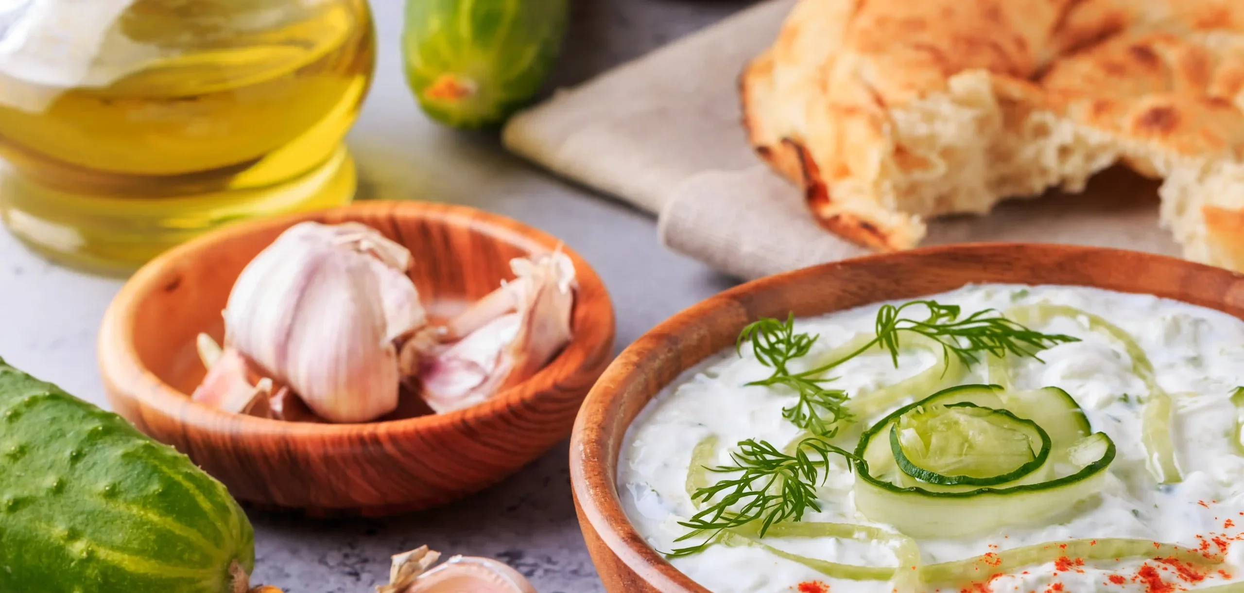 Zelf gezonde tzatziki maken